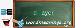 WordMeaning blackboard for d-layer